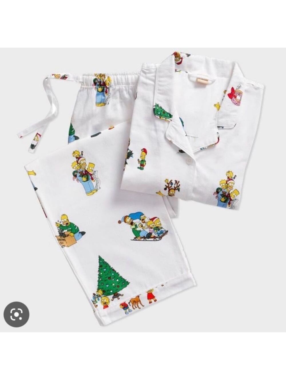 Pottery Barn Teen SIMPSON Christmas Pajamas Adult Small Youth 14